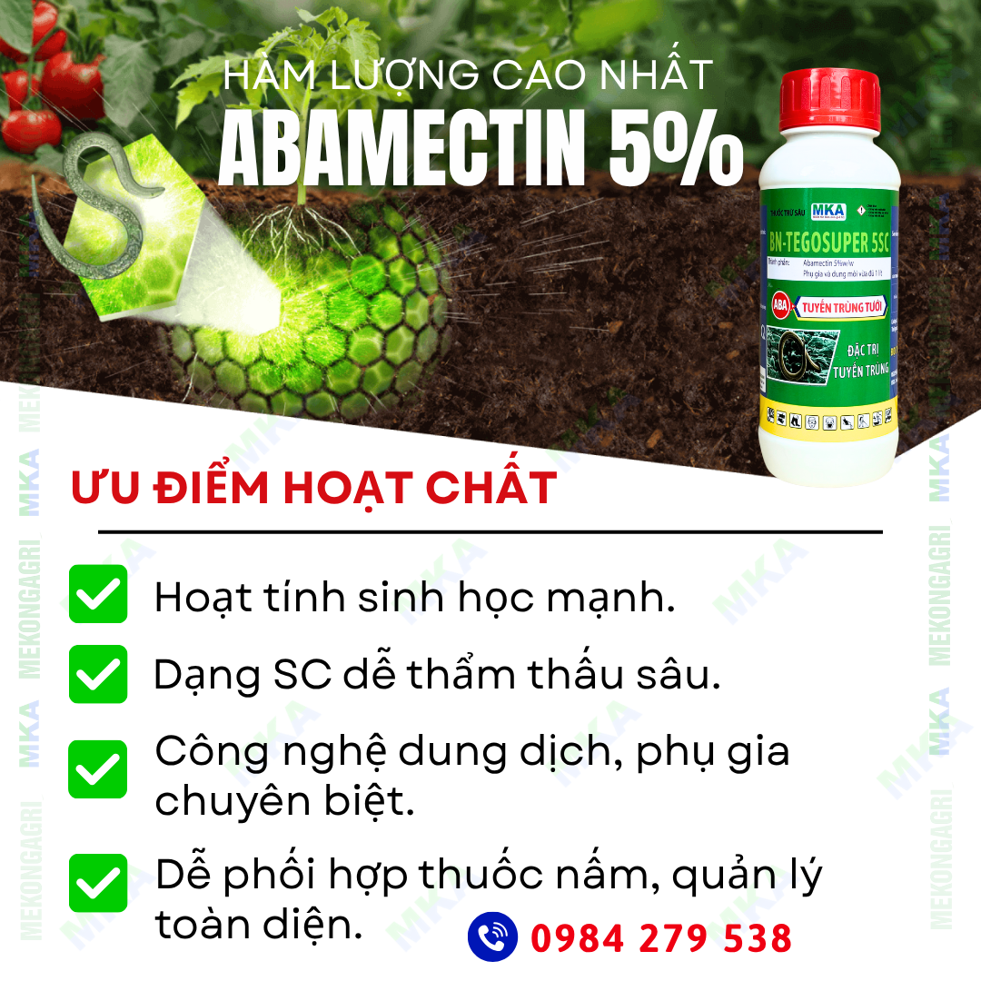 Thuốc đặc trị tuyến trùng rễ